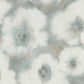 Blended Floral Aqua Wallpaper