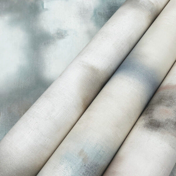 Blended Floral Aqua Wallpaper