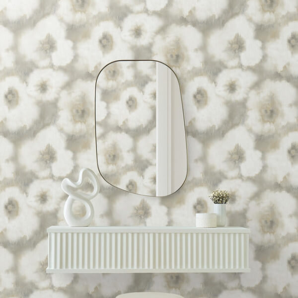 Blended Floral Neutral Wallpaper