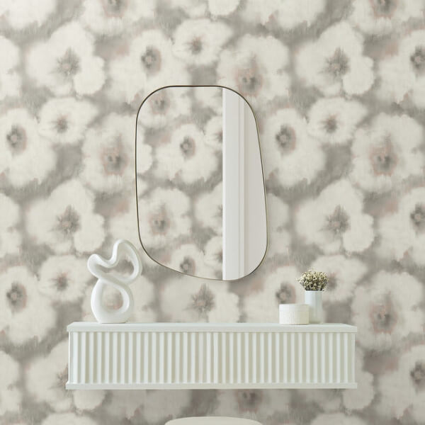 Blended Floral Clay Wallpaper