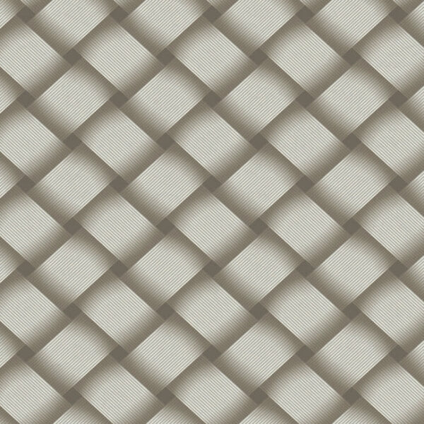Bayside Basket Weave Mocha Wallpaper