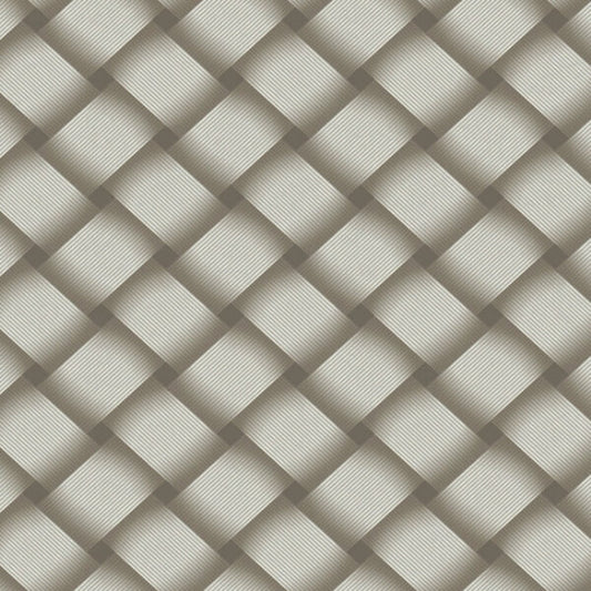 Bayside Basket Weave Mocha Wallpaper