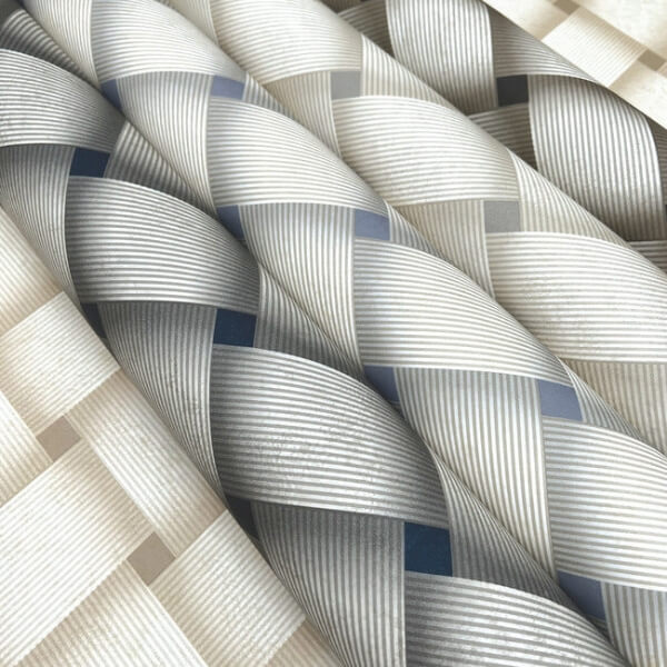 Bayside Basket Weave Mocha Wallpaper
