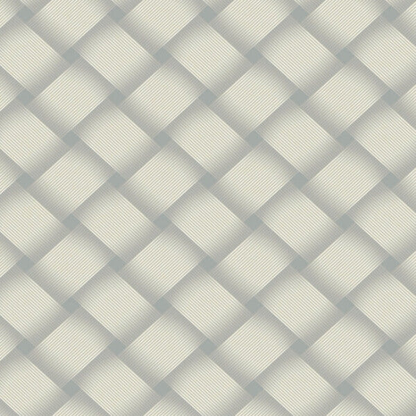 Bayside Basket Weave Smokey Blue Wallpaper