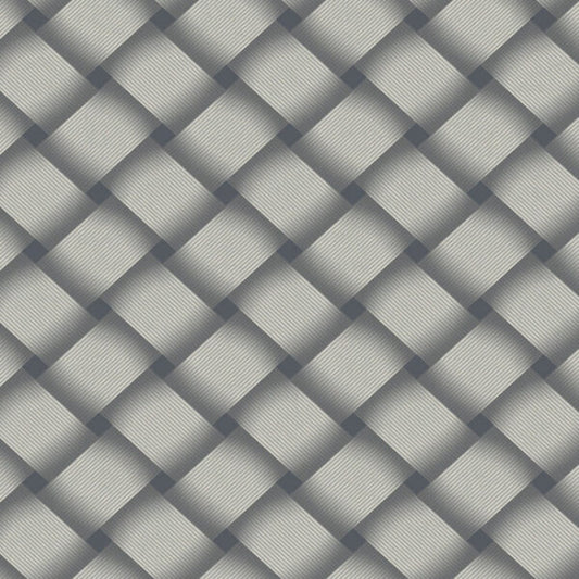Bayside Basket Weave Navy Wallpaper