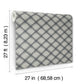 Bayside Basket Weave Navy Wallpaper