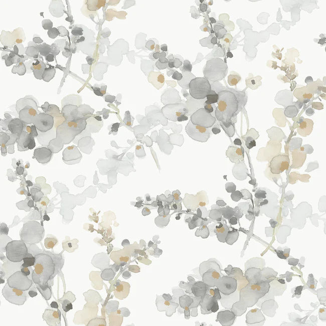 Steel Blossom Fling Wallpaper