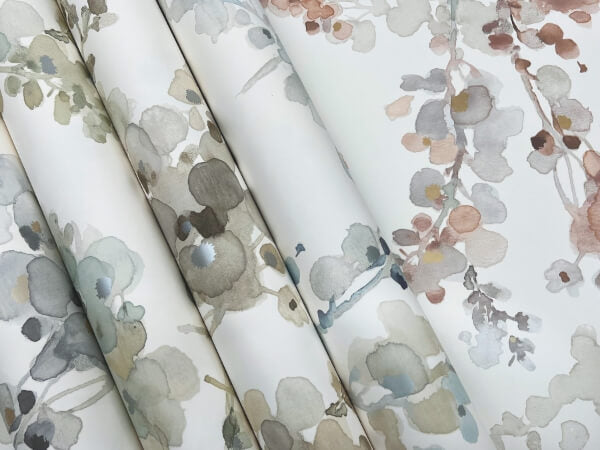 Blossom Fling Mineral Green Wallpaper
