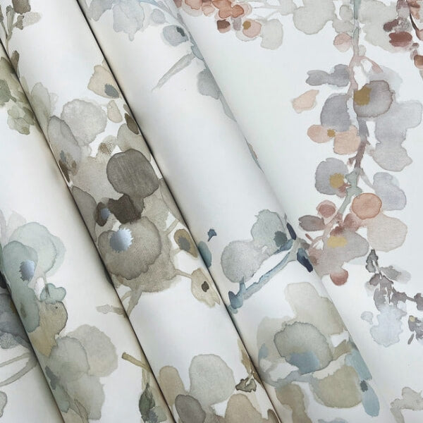 Blossom Fling Blue Wallpaper