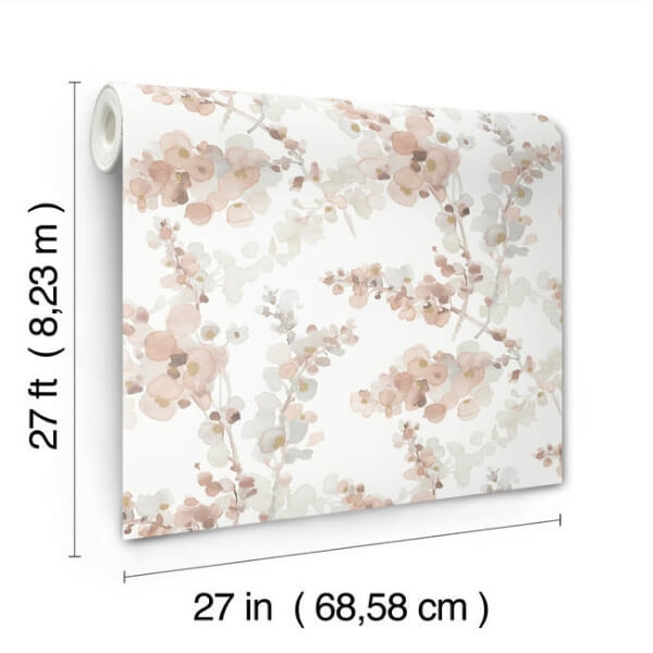 Blossom Fling Clay Wallpaper