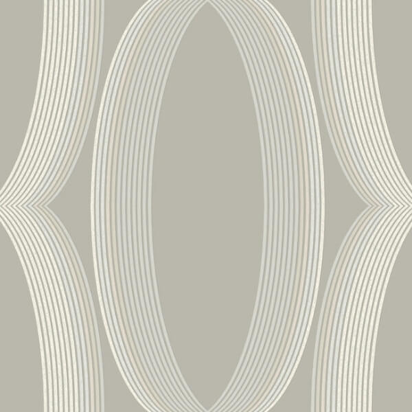 Progression Ogee Light Neutral Wallpaper