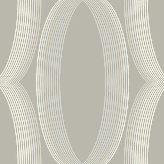 Progression Ogee Light Neutral Wallpaper
