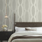 Progression Ogee Light Neutral Wallpaper