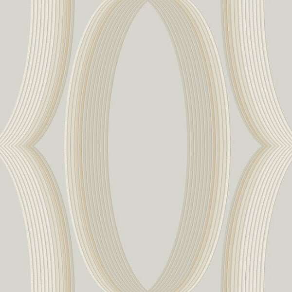 Progression Ogee Blonde Wallpaper