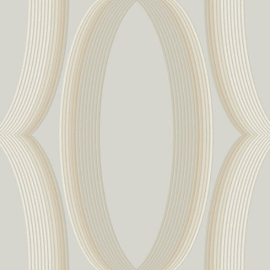 Progression Ogee Blonde Wallpaper