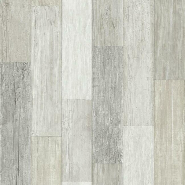Bleached Pallet Board White Wallpaper