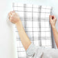 Farmhouse Plaid Black & White Wallpaper