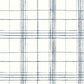Farmhouse Plaid Navy & White Wallpaper