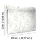 Wildflower Sprigs Pink & Green Wallpaper
