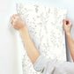Wildflower Sprigs Pink & Green Wallpaper