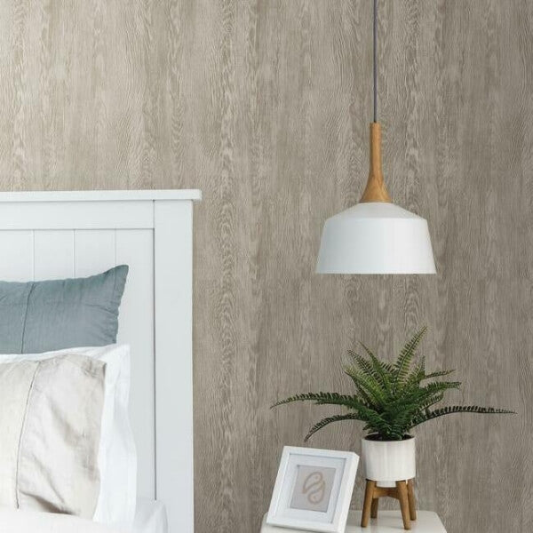 Quarter Sawn Wood Brown Wallpaper
