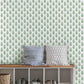 Paisley on Calico Green Wallpaper