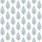Paisley on Calico Blue Wallpaper