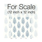 Paisley on Calico Blue Wallpaper