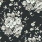 Heritage Rose Black & Grey Wallpaper