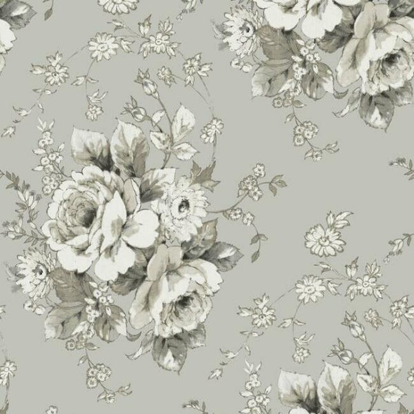 Heritage Rose Taupe Wallpaper