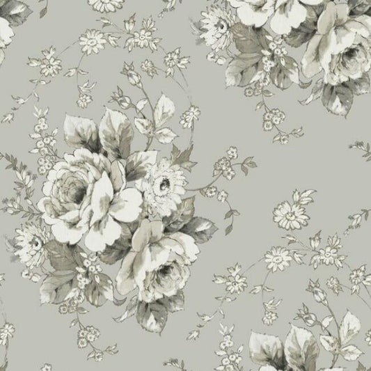 Heritage Rose Taupe Wallpaper