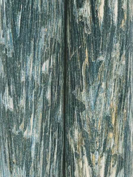 Gilded Plume Teal Wallpaper