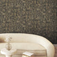 Gilded Plume Black Wallpaper
