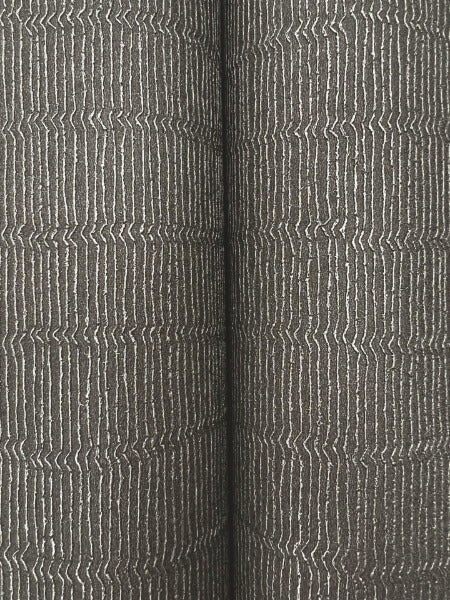 Tectonic Texture Black & Silver Wallpaper