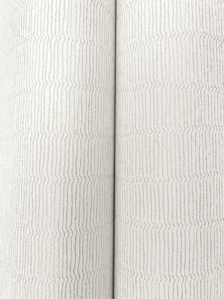 Tectonic Texture White & Silver Wallpaper