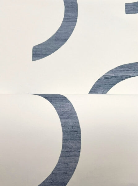 Lunula Navy Wallpaper