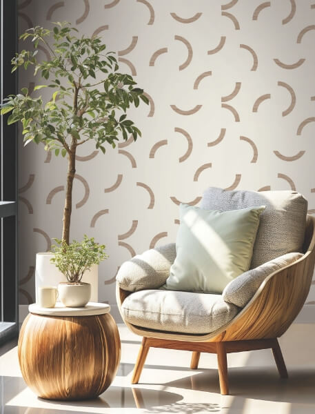 Lunula Clay Wallpaper