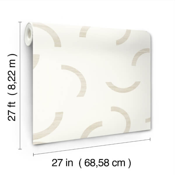Lunula Ivory Wallpaper