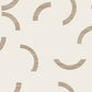 Lunula Taupe Wallpaper