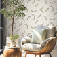Lunula Taupe Wallpaper