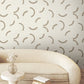 Lunula Taupe Wallpaper