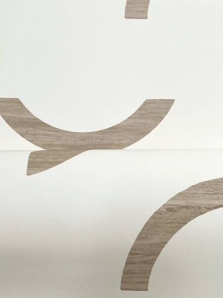 Lunula Taupe Wallpaper