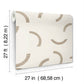 Lunula Taupe Wallpaper