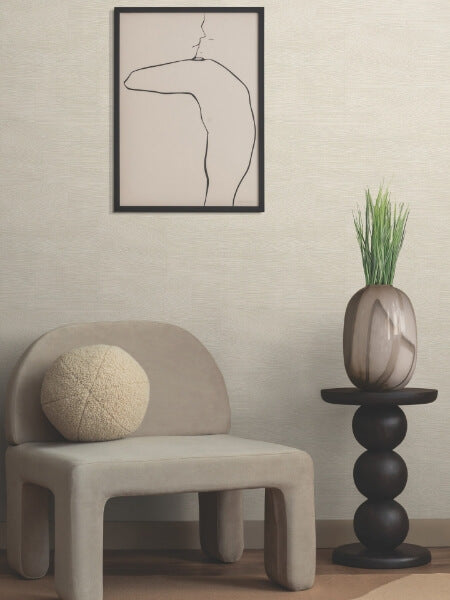Higher Ground Geo Straw Wallpaper