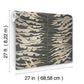 Leaf Column Black Wallpaper