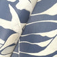 Leaf Column Navy Wallpaper