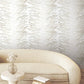Leaf Column Neutral Wallpaper