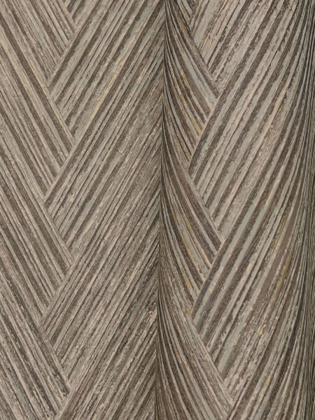 Thatched Chevron Charcoal Wallpaper