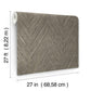Thatched Chevron Charcoal Wallpaper