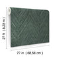 Thatched Chevron Bottle Green Wallpaper